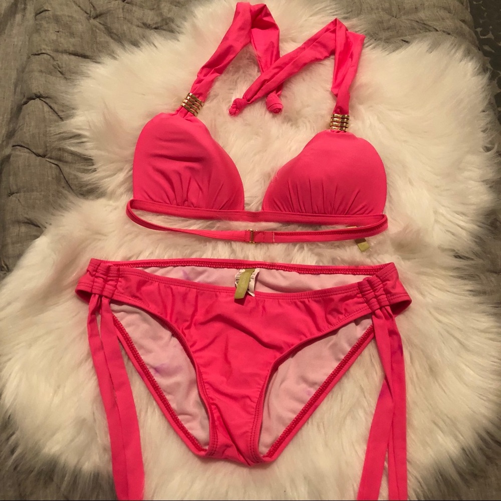 Gianni bini monochromatic bikini set
